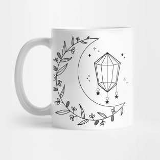 Crystal Floral Moon Mug